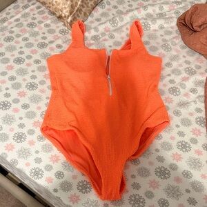 Pink Lily Orange One Piece Swimsuit